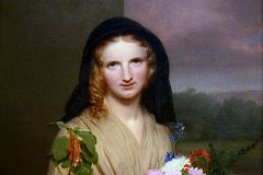 756 The Flower Girl - Charles Cromwell Ingham 1846- American Wing New York Metropolitan Museum of Art